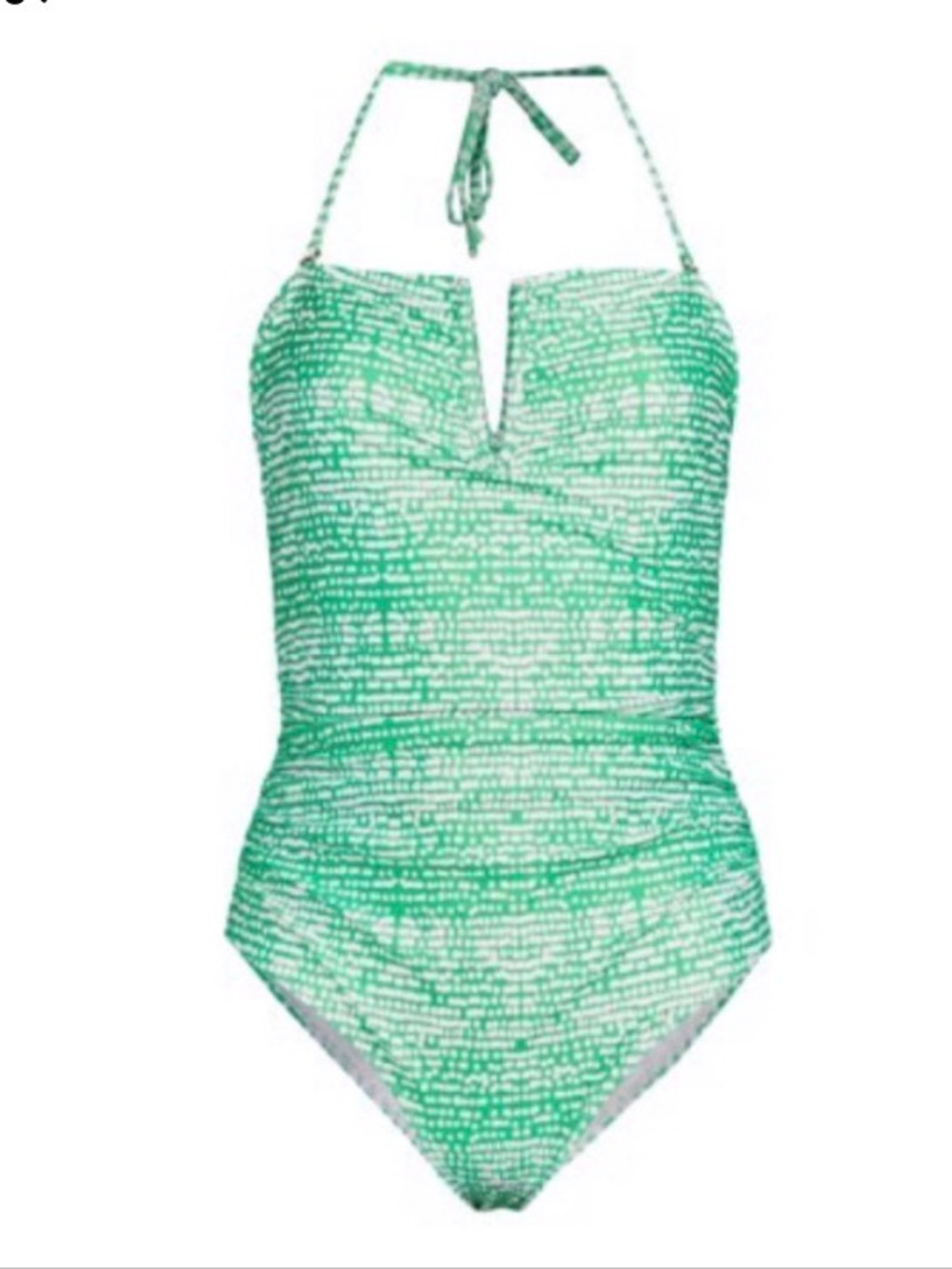 Green  Halter One-Piece Swimsuit